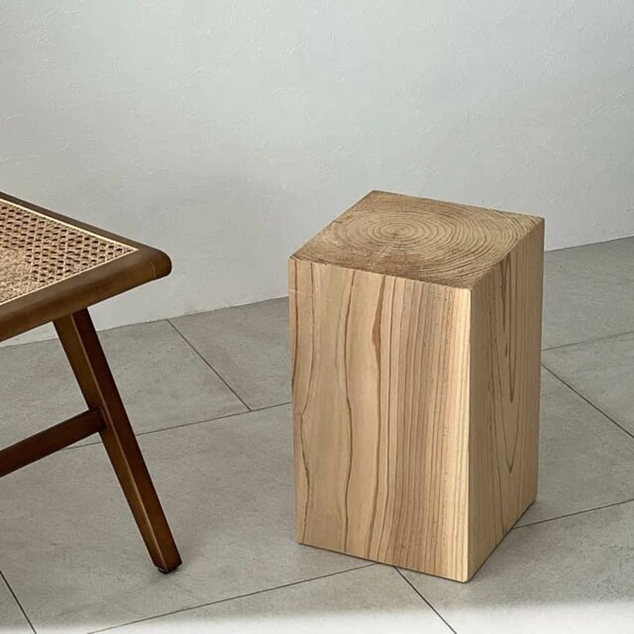 CEDAR Side table Stool Solid wood