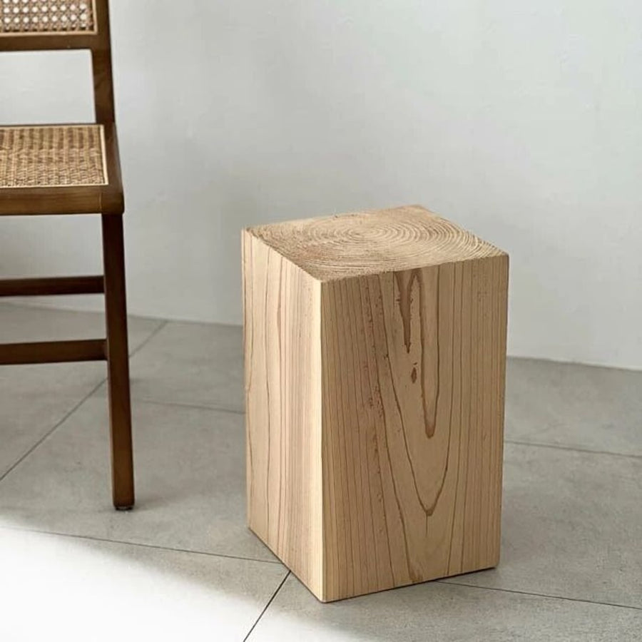 CEDAR Side table Stool Solid wood