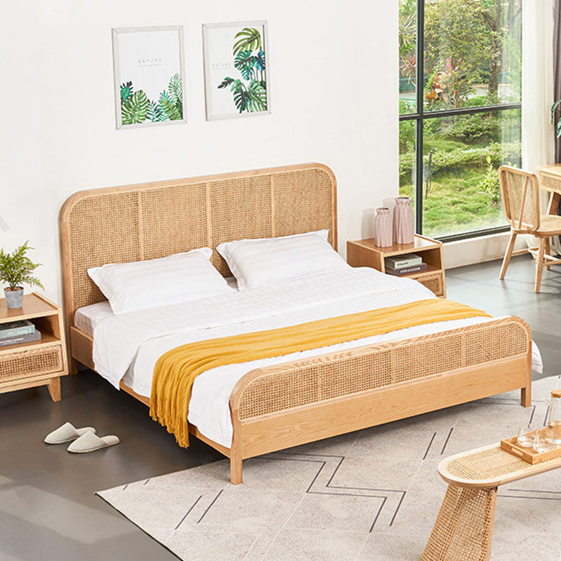 Rattan-style classic bed