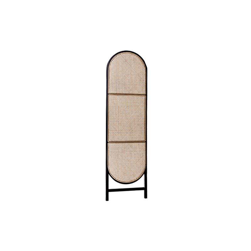 Rattan folding screen