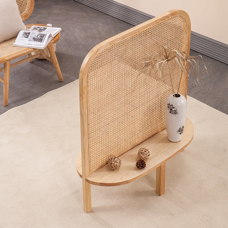 Rattan style wood partition