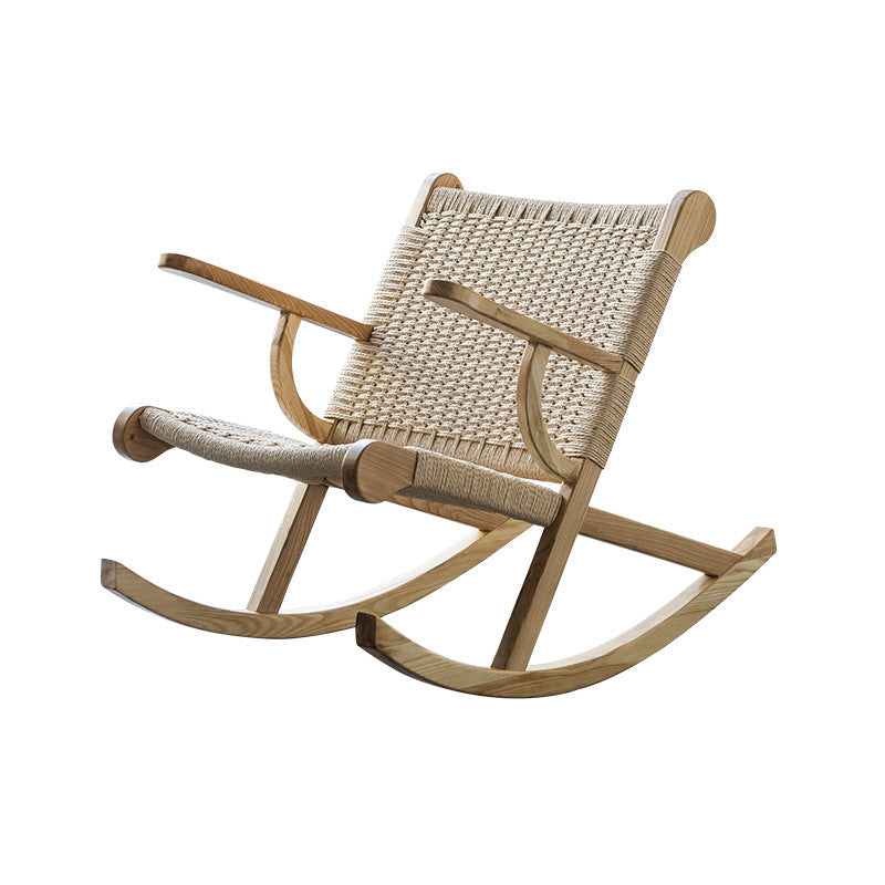 Natural rattan rocking chair