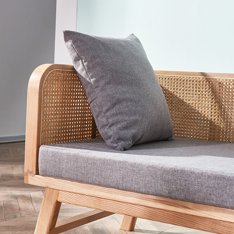 Rattan style long seat