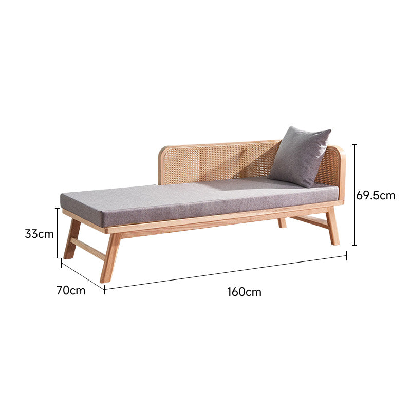 Rattan style long seat