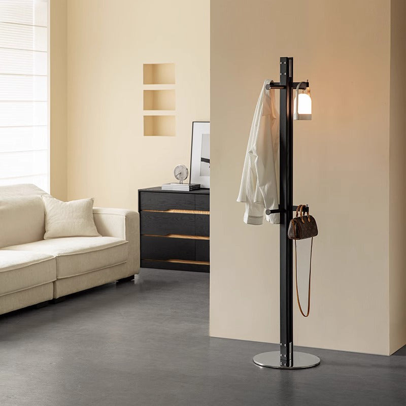 Stylish compact rack made of white ash