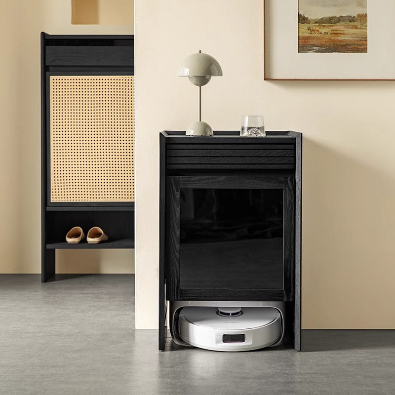 White Ash Robot Vacuum Cleaner Storage Cabinet