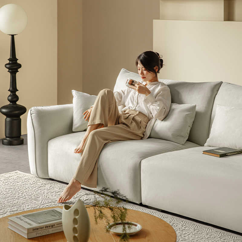 Microfiber suede sofa