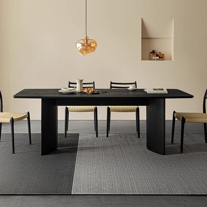 White ash V-leg table