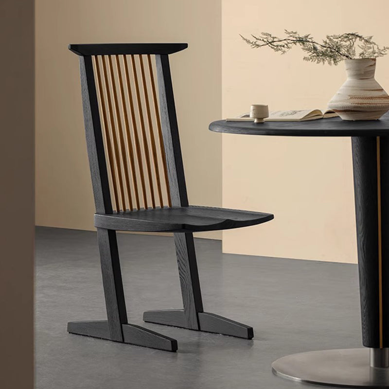 White ash high back chair