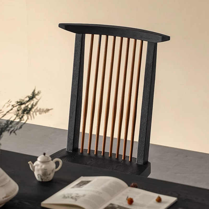 White ash high back chair