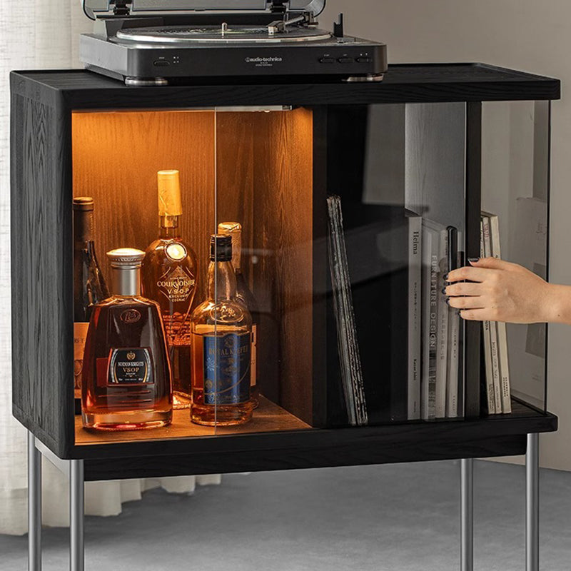 White ash wood modern minimalist cabinet
