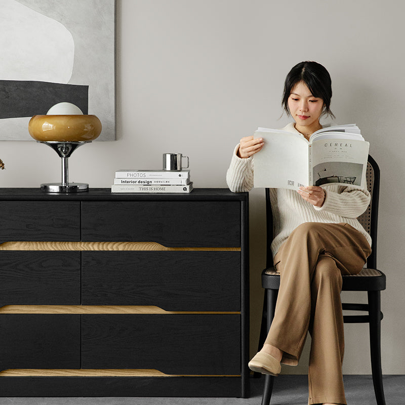 White Ash 6-compartment chest