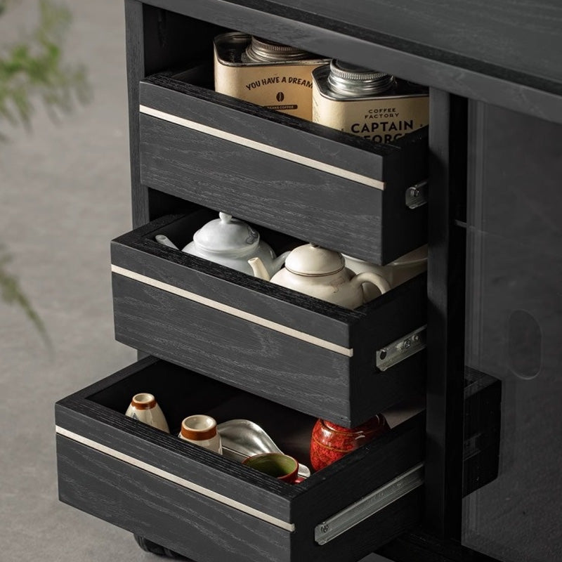 White ash wood modern lift-up low table
