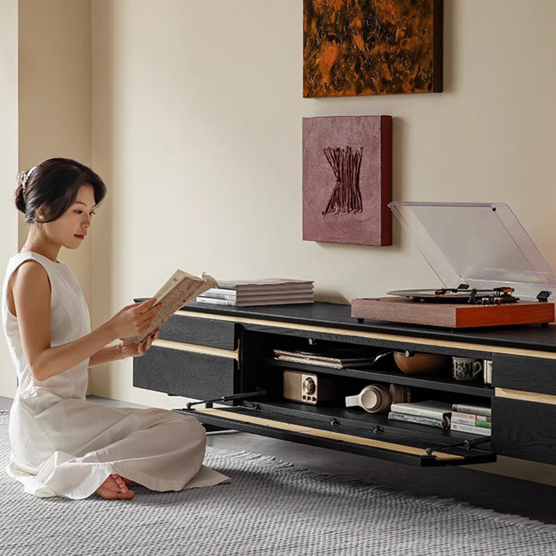 White ash wood wooden float TV board