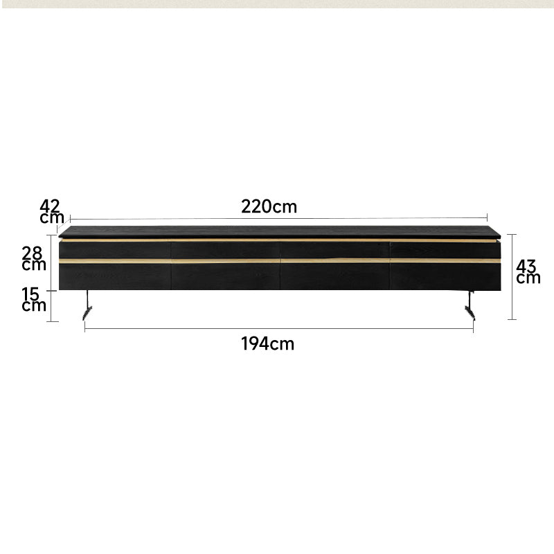 White ash wood wooden float TV board