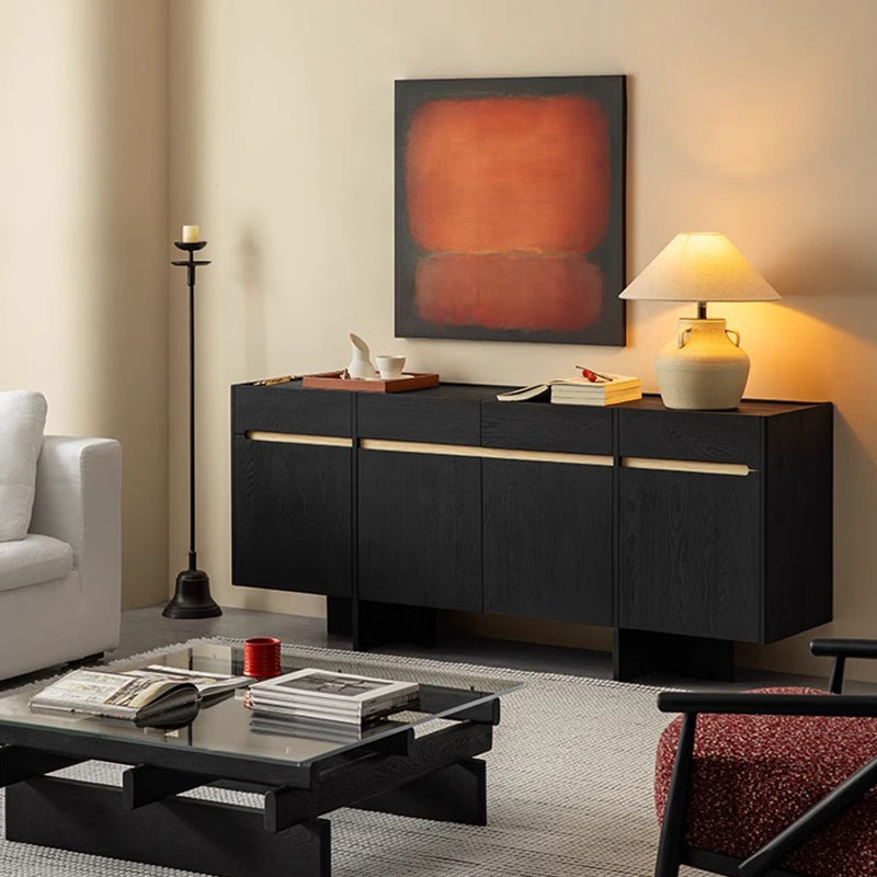 White ash wood sideboard
