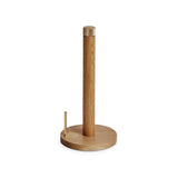 SINA Kitchen Roll Holder Oak Brass