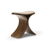 LUNO STOOL Dark Oak Dark Beige Textile