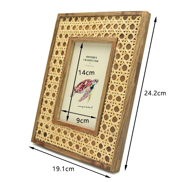 TEAKWOOD&RATTAN FRAME 02