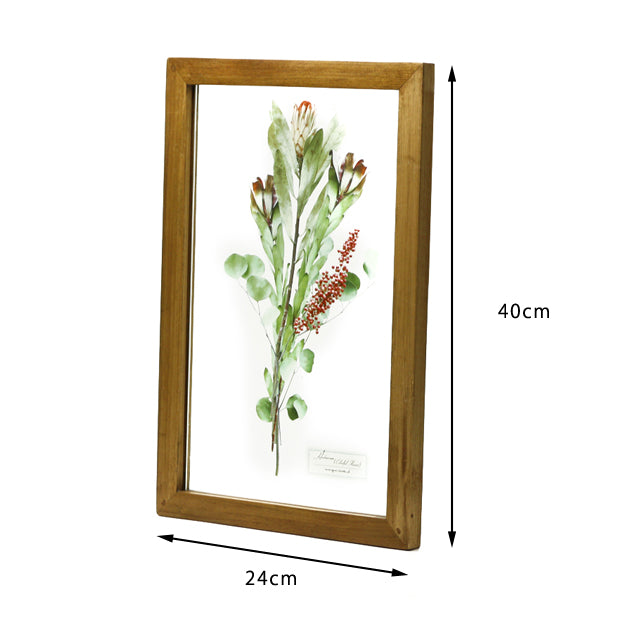 GLASS FRAME FLOWER PINK