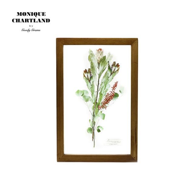 GLASS FRAME FLOWER PINK