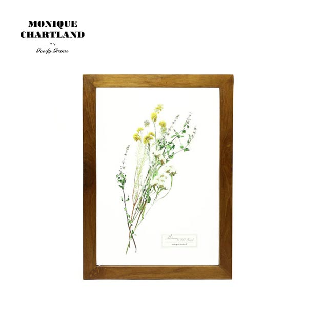 GLASS FRAME FLOWER YELLOW