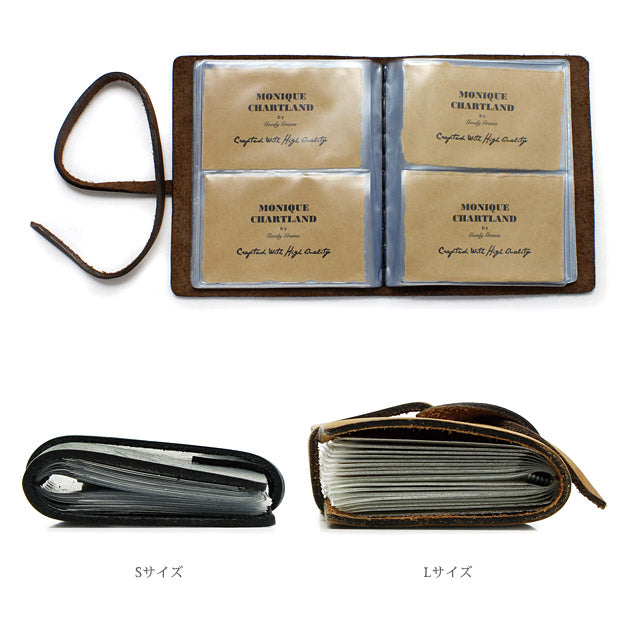 LEATHER CARD CASE WRAP L