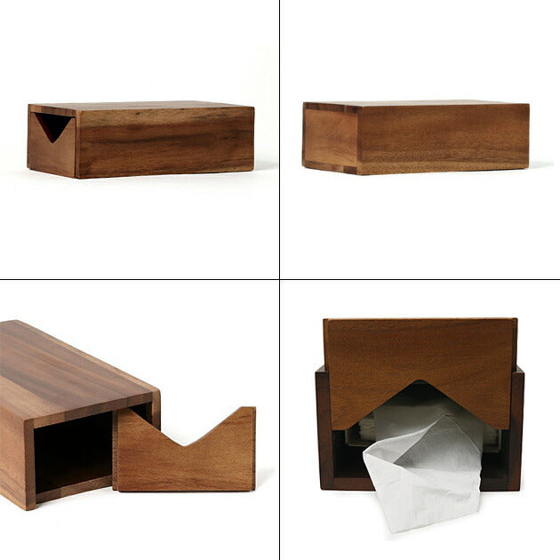 WOOD TISSUE BOX