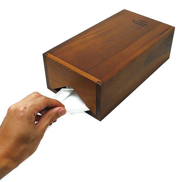 WOOD TISSUE BOX