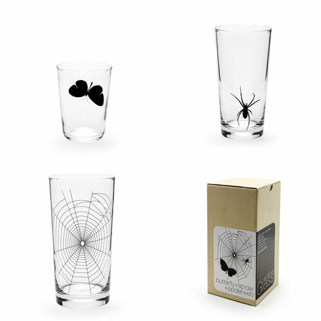 GLASS-SPIDER WEB SET