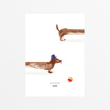 Doug the Dachshund 50×70cm