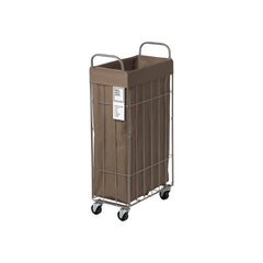 FOLDING LAUNDRY SQUARE BASKET with CASTER 40L SLIM