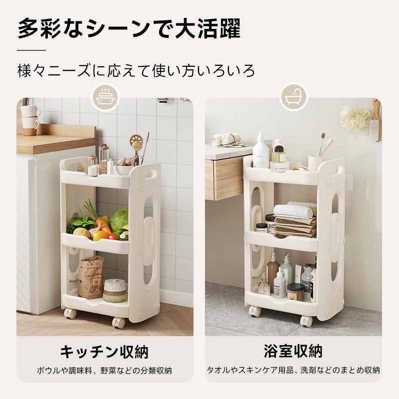 Storage cart with casters