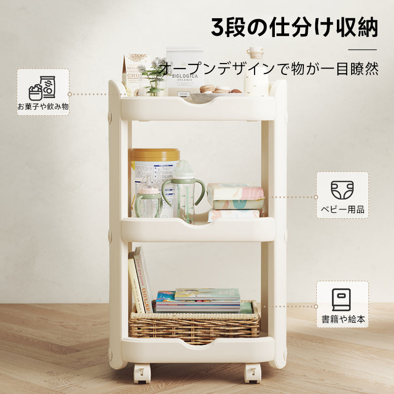 Storage cart with casters