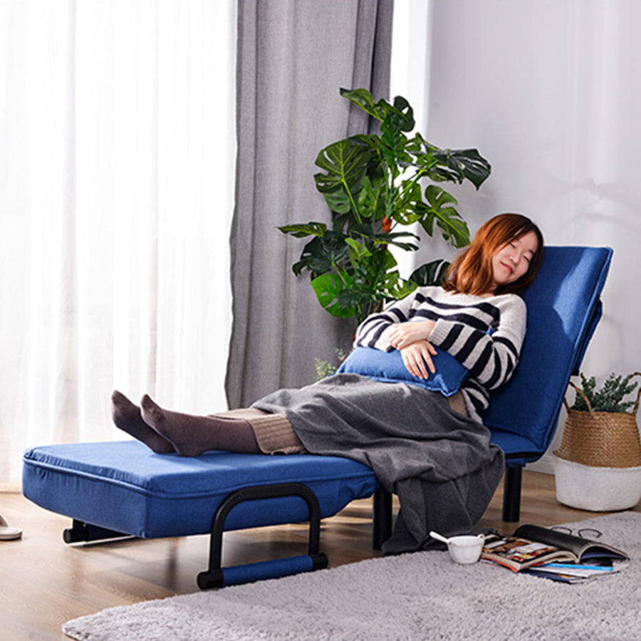 1-seater folding sofa bed with armrests