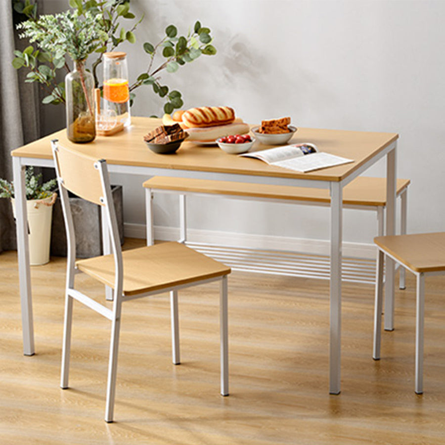 Scandinavian style 4-piece dining set with bench