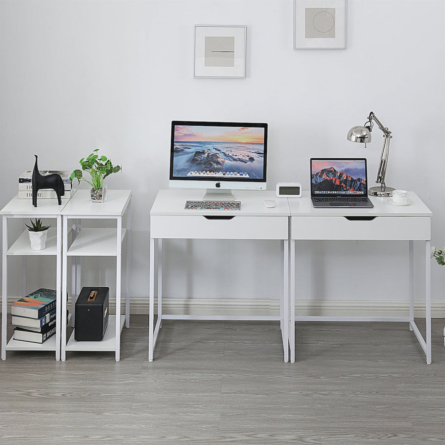Wooden desk with 3 shelves