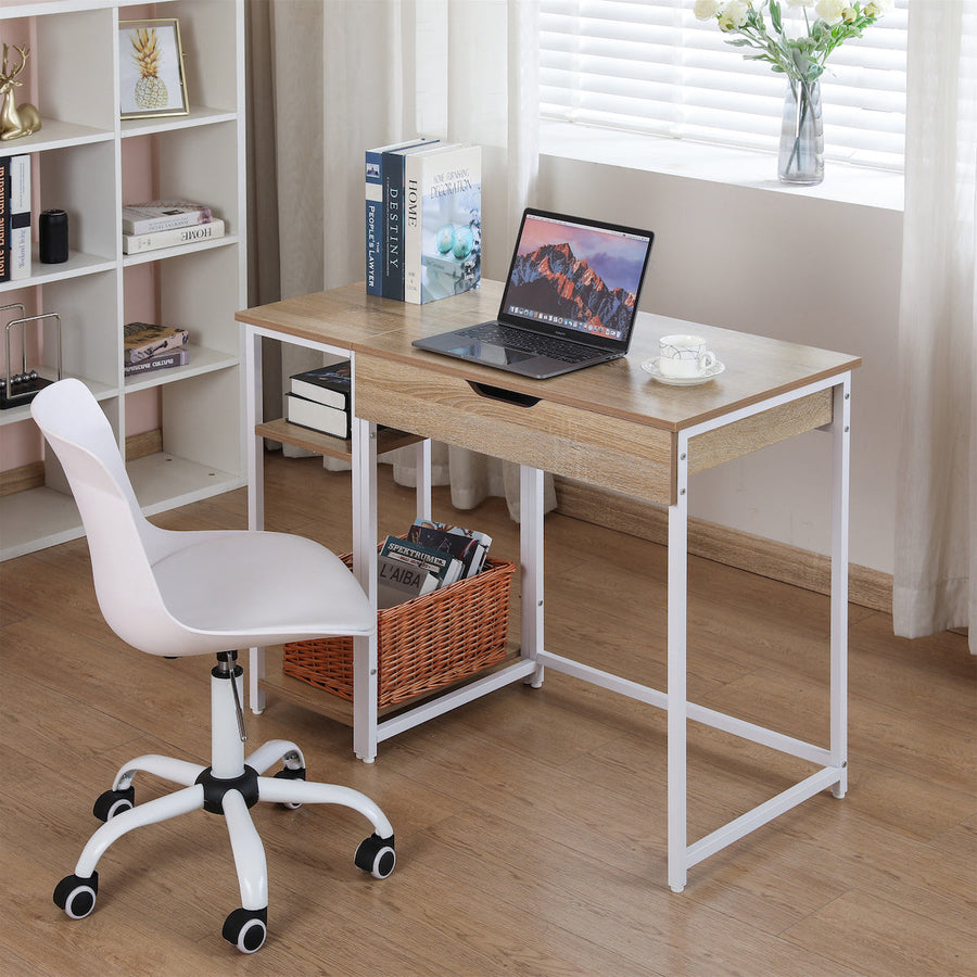 Wooden desk with 3 shelves