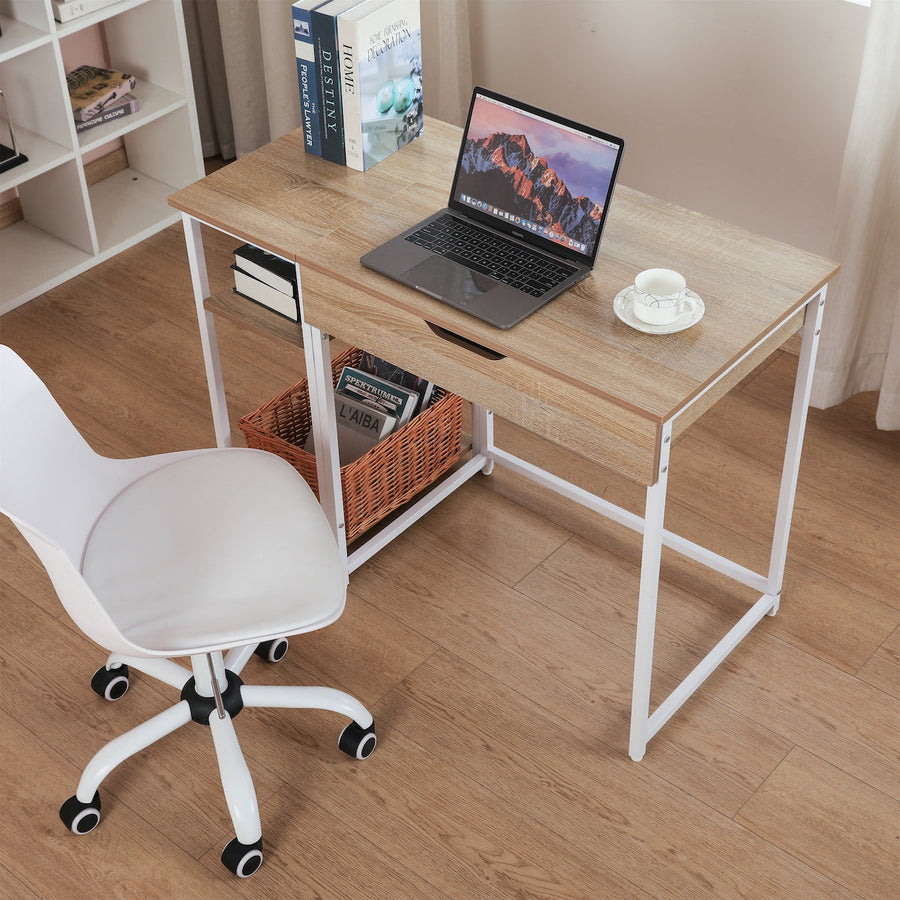 Wooden desk with 3 shelves