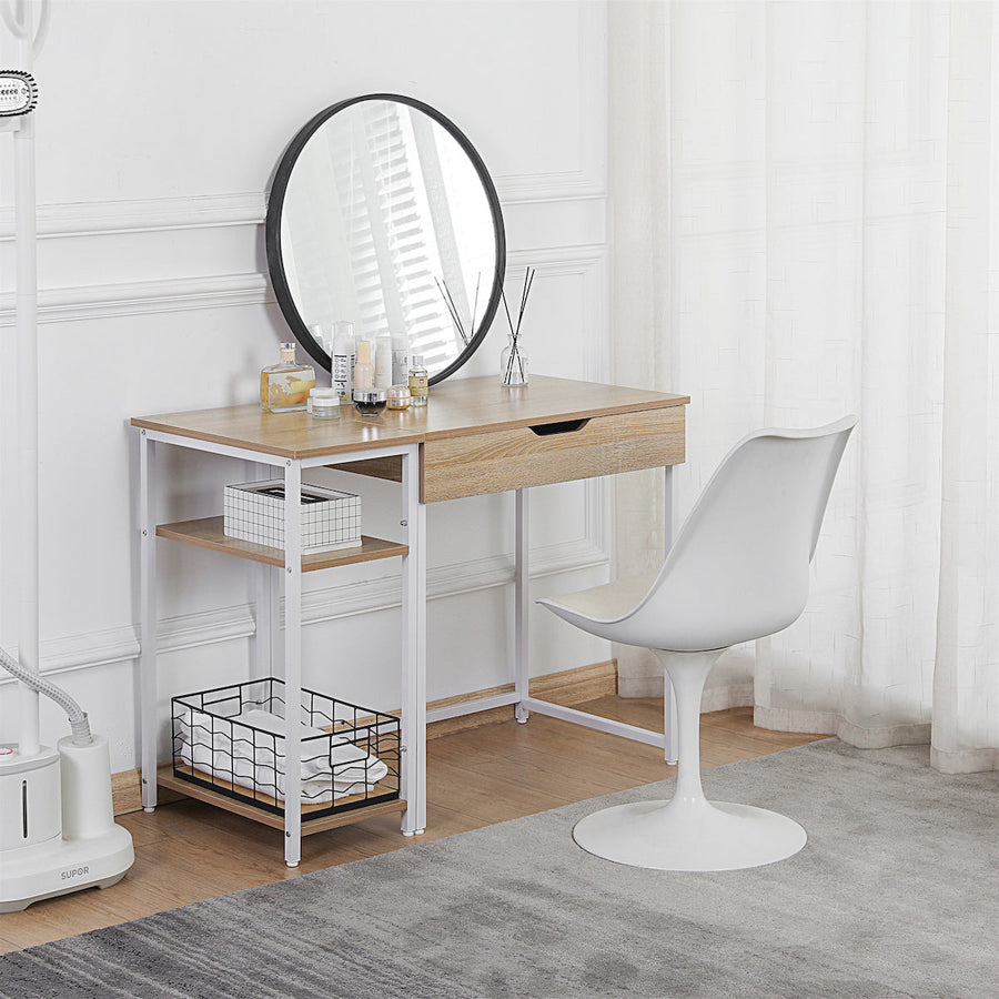 Wooden desk with 3 shelves