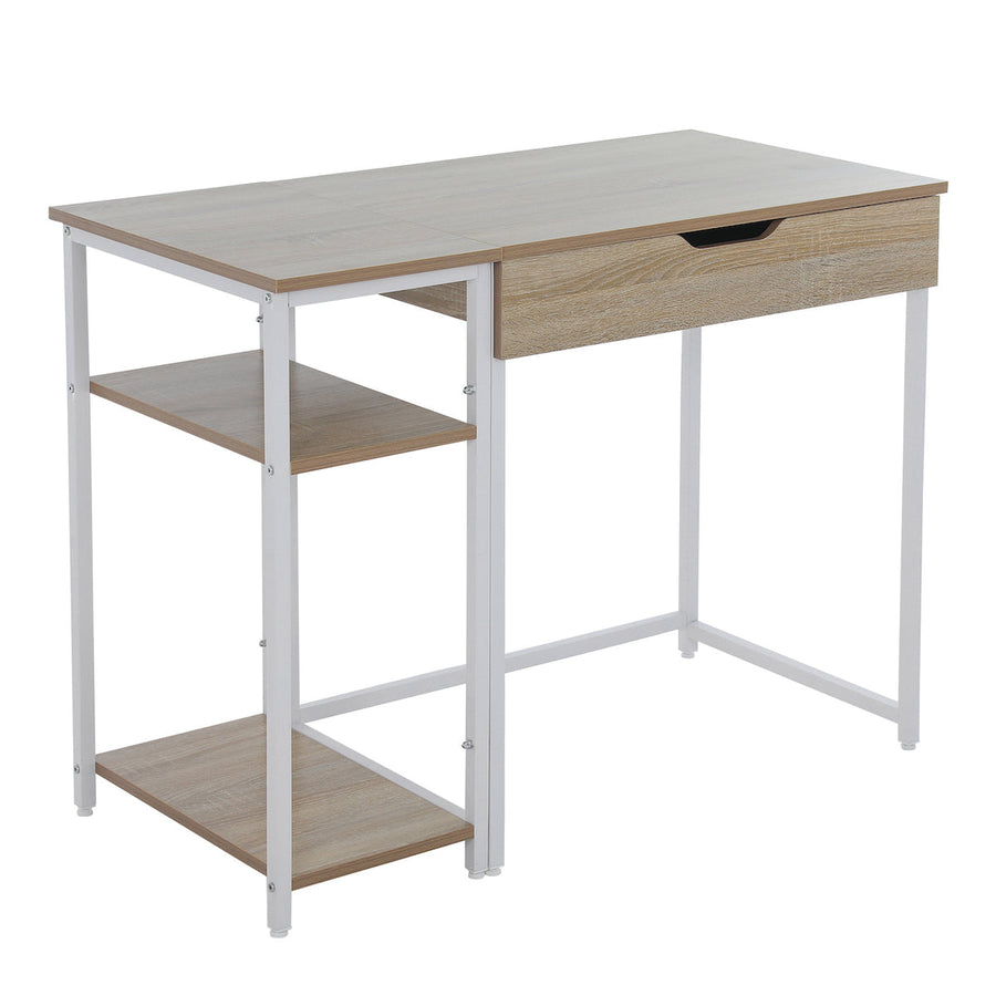 Wooden desk with 3 shelves