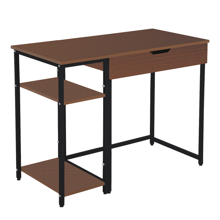 Wooden desk with 3 shelves