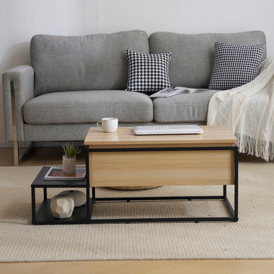 Height-adjustable multi-function center table