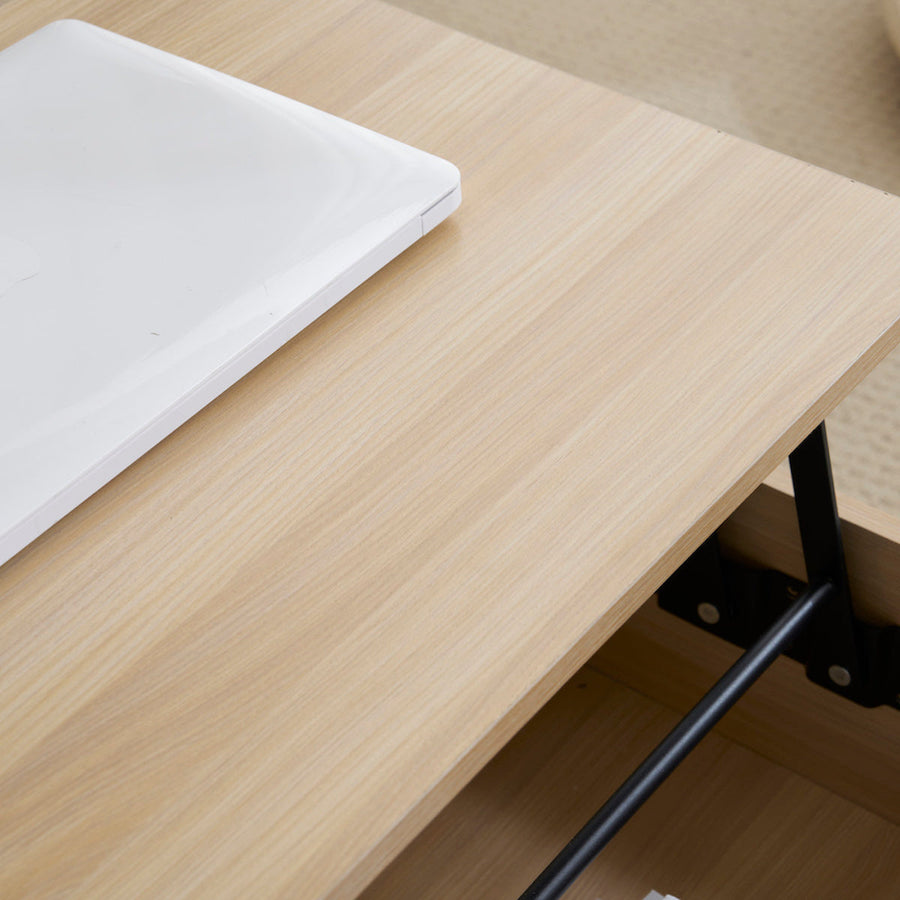 Height-adjustable multi-function center table