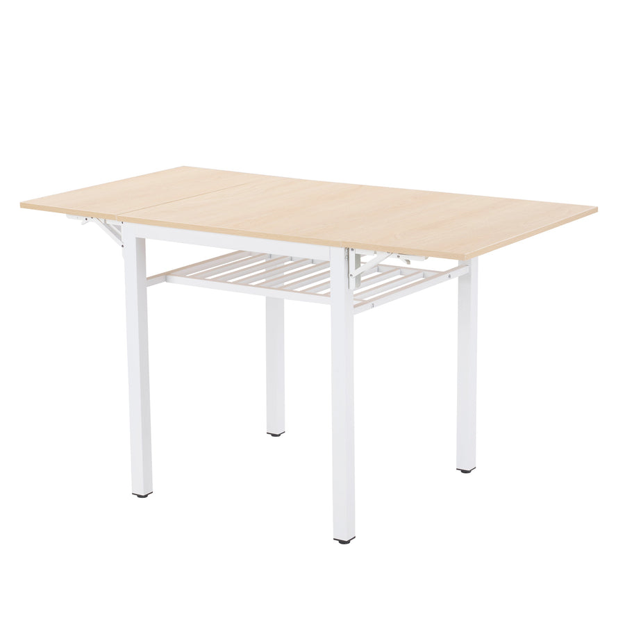 Wooden folding dining set of 3