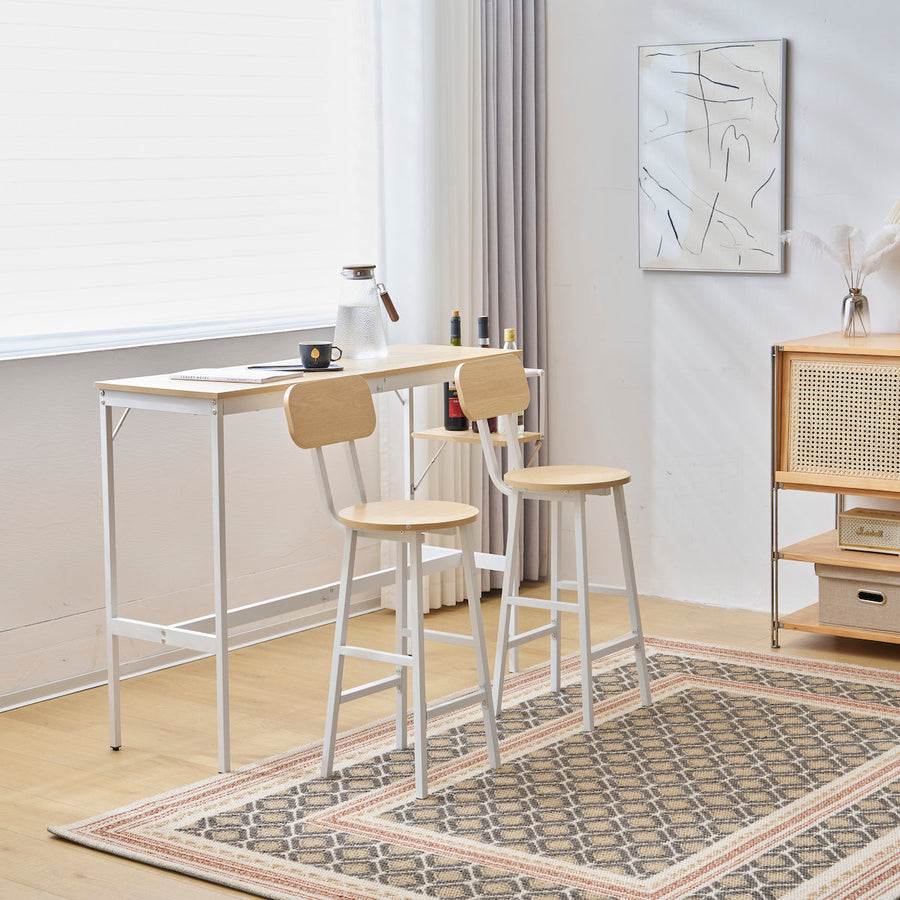 Scandinavian style 3-piece counter set