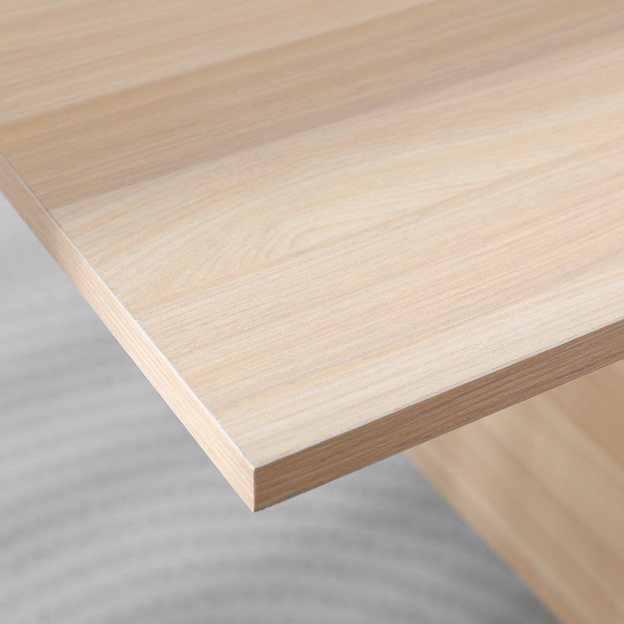 Wooden lift-up storage low table