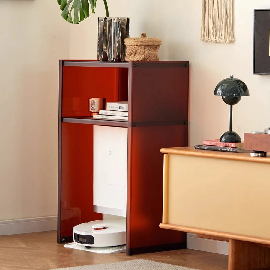 Robot vacuum cleaner storage cabinet