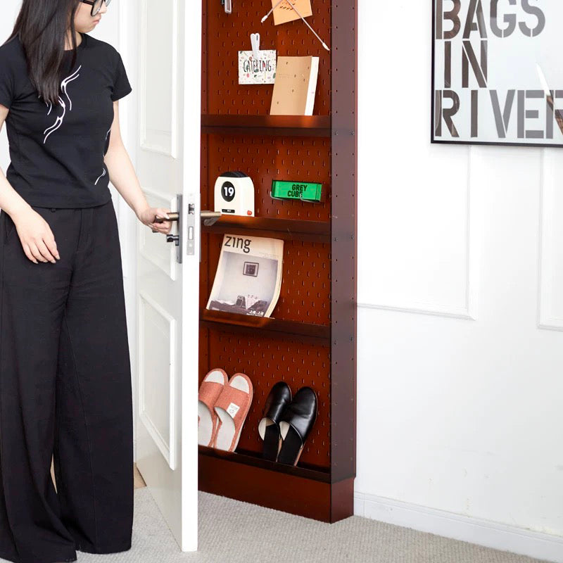 Slim wall storage rack
