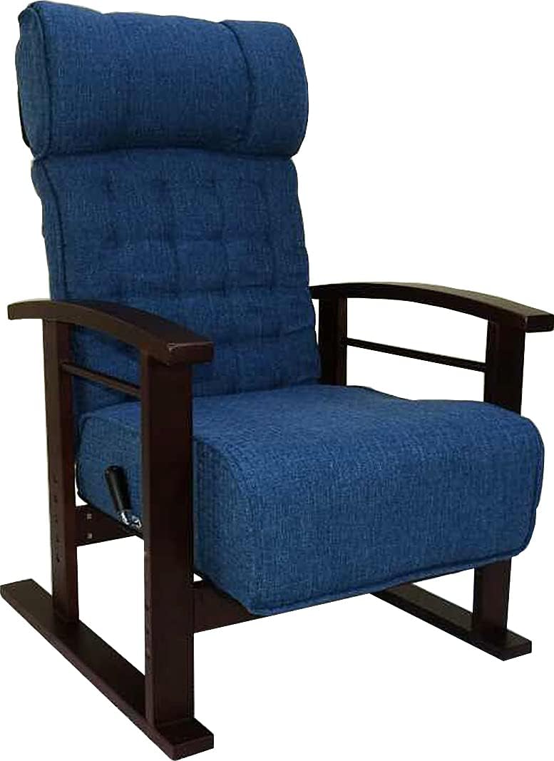 Simple natural wood armrests, extendable headrest, height adjustable, infinitely reclining, pocket coil high chair